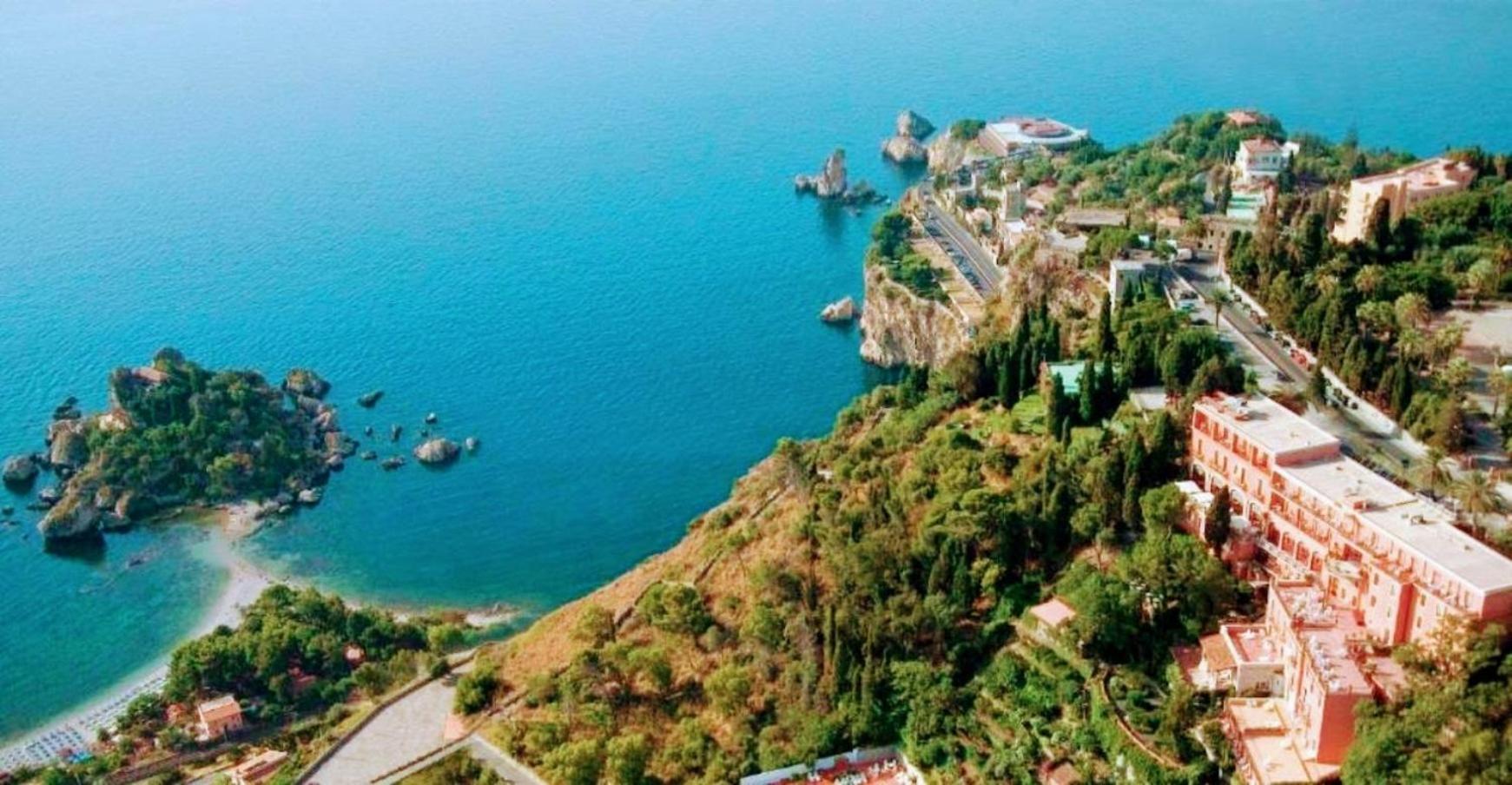 Grand Hotel Miramare Taormina Bagian luar foto